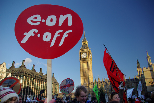E.ON F.OFF on Parliament square